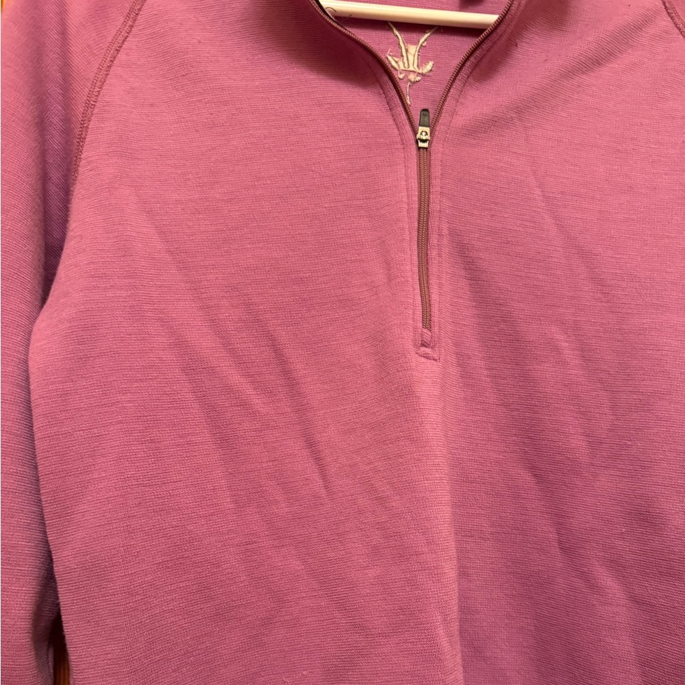 Ibex Women's Woolies 250 1/4 Zip Sweater 100% Superwash Merino Wool M - Picture 4 of 6